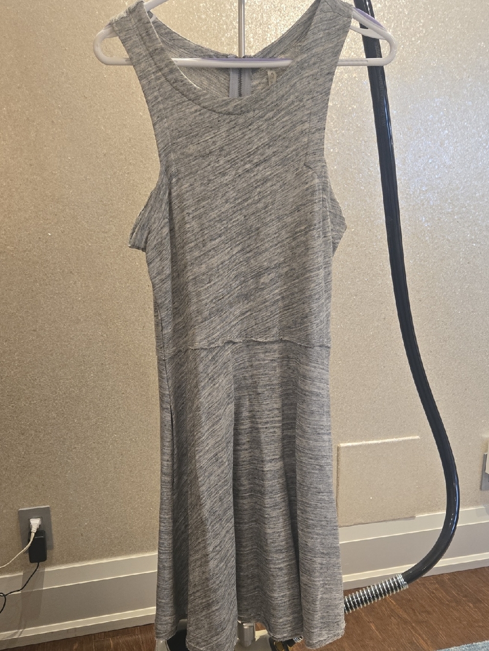 Grey State Heather Gray Sleeveless Midi Dress